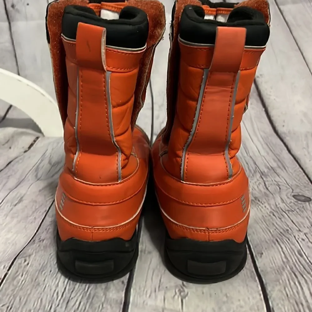 Lands End - Orange Snow Boots - Size 4